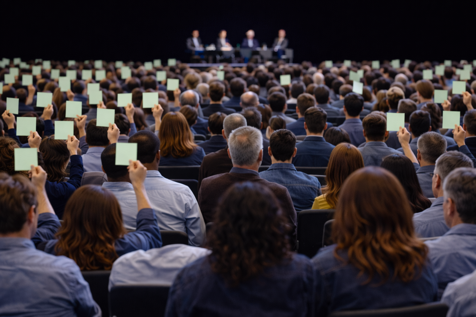 Mobile-friendly poll interface collecting real-time audience responses.